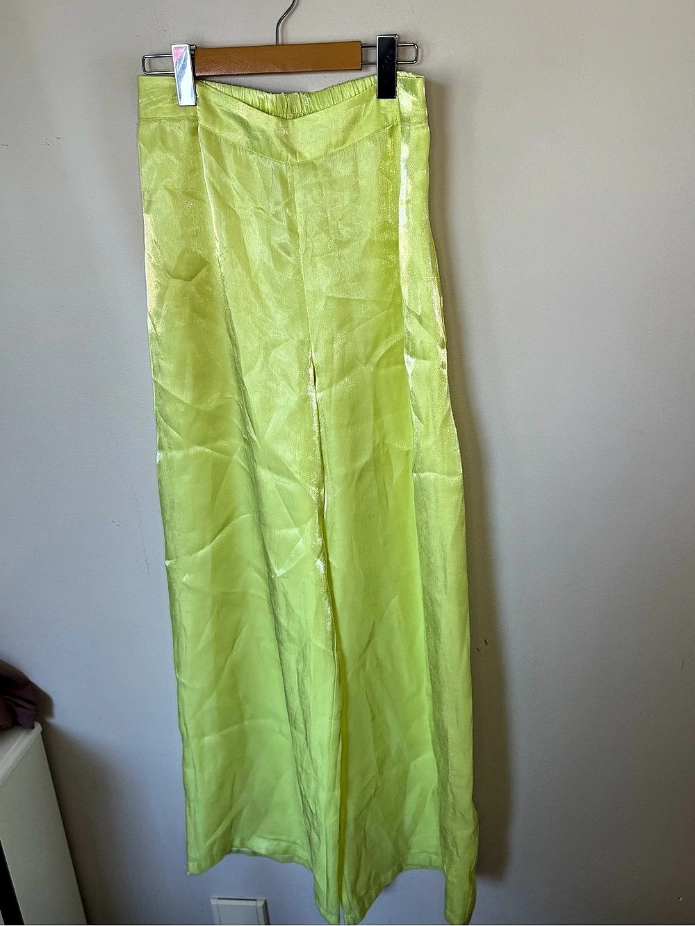 House of Harlow 1960 Wide Leg Pants in Green Size Small Like New